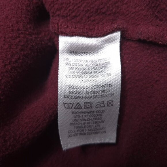 Vans Mens Logo Hoodie L Fleece Pullover Pocket Imperfect - Picture 8 of 8